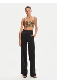 NORMA KAMALI Góra od bikini KK324YPL325656 Brązowy. Kolor: brązowy. Materiał: syntetyk
