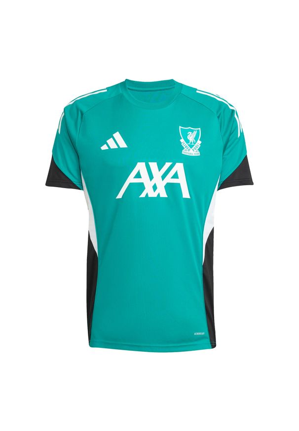 Adidas - Koszulka treningowa Liverpool FC EU 2025/26. Kolor: zielony. Sport: piłka nożna