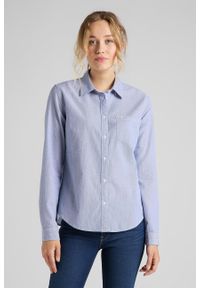 Lee - LEE REGULAR SHIRT DAMSKA KOSZULA REGULAR FIT WASHED BLUE L46AGCLR