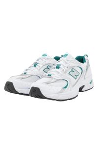 Buty do chodzenia dla dorosłych New Balance MR 530 White Silver Metallic Green. Kolor: zielony. Materiał: guma, materiał, tkanina, syntetyk. Sport: turystyka piesza