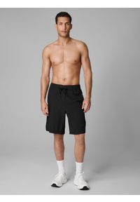 4f - 4F Spodenki plażowe boardshorty męskie - czarne L. Kolor: czarny. Materiał: materiał #1