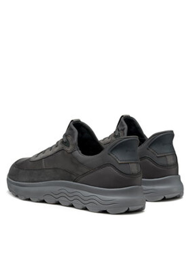 Geox Sneakersy U Spherica Plus U56MPA 08522 C1115 Szary. Kolor: szary. Materiał: zamsz, skóra