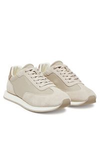 Calvin Klein Sneakersy Low Prof Runn Laceup Cv Mix HM0HM01723 Beżowy. Kolor: beżowy. Materiał: zamsz, skóra #5