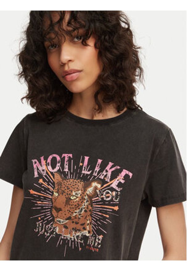 LOLA CASADEMUNT T-Shirt MS2615050 Czarny Regular Fit. Kolor: czarny. Materiał: bawełna