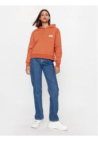 Calvin Klein Jeans Bluza J20J222732 Pomarańczowy Regular Fit. Kolor: pomarańczowy. Materiał: bawełna