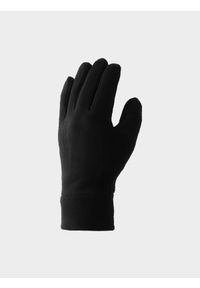 4f - Rękawiczki polarowe Touch Screen uniseks. Kolor: czarny. Materiał: polar. Technologia: Primaloft