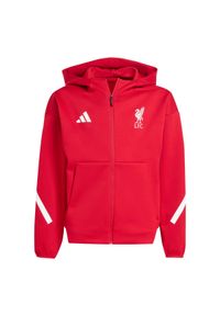 Adidas - Bluza ZNE dziecięca Liverpool FC. Kolor: czerwony. Sport: piłka nożna #1