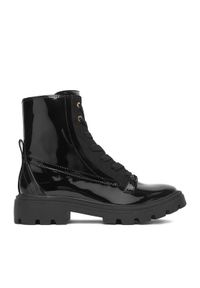 Nine West Trzewiki CEO-NIDA-01 Czarny. Kolor: czarny. Materiał: syntetyk, materiał