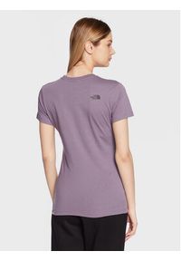 The North Face T-Shirt Easy NF0A4T1Q Fioletowy Regular Fit. Kolor: fioletowy. Materiał: bawełna #5