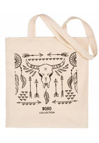 Inny - Shopperka materiałowa [DH] EKO beżowa wzór 30. Kolor: beżowy