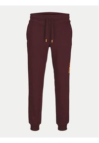 Jack & Jones - Jack&Jones Komplet dresowy Alvis 12267884 Bordowy Standard Fit. Kolor: czerwony. Materiał: bawełna, syntetyk #9