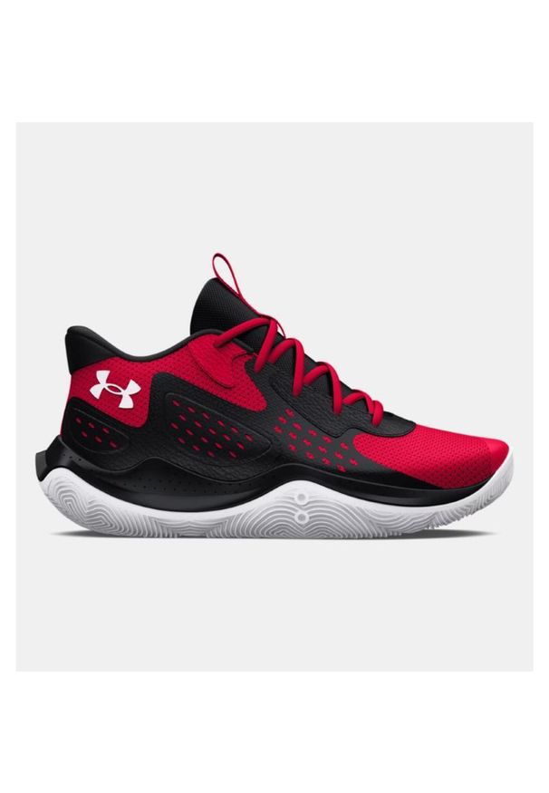 Under Armour - Buty do koszykówki męskie UNDER ARMOUR JET'23. Kolor: czerwony. Materiał: skóra. Sport: koszykówka