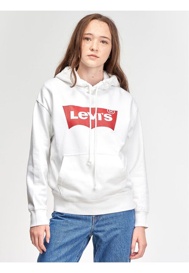 Levi's® Bluza Graphic Standard 18487-0024 Biały Relaxed Fit. Kolor: biały. Materiał: bawełna