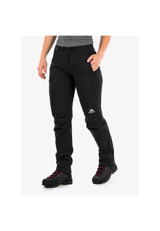 MOUNTAIN EQUIPMENT - Spodnie softshell damskie Mountain Equipment Chamois Pant. Kolor: szary, wielokolorowy, czarny. Materiał: softshell. Sezon: lato. Sport: turystyka piesza