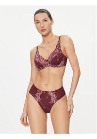 Hunkemöller Biustonosz z fiszbiną Diva Uf 203490 Bordowy. Kolor: czerwony