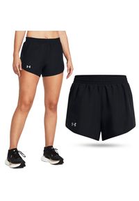 Under Armour - Spodenki fitness damskie UNDER ARMOUR Fly-By 3" Shorts. Kolor: czarny. Sport: fitness