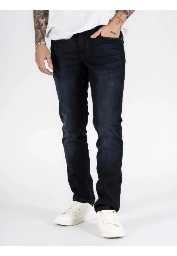 MARCUS - Męskie Spodnie Jeansowe Marcus Felix 2162 Jeans Dark Miner 14-200245