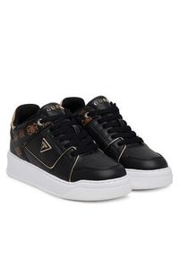 Guess Sneakersy FLTDEL FAL12 Czarny. Kolor: czarny. Materiał: skóra