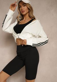 Renee - Czarne Szorty Typu Kolarki z Wiskozą i Włóknem Bambusowym High Waist Kolonnea. Stan: podwyższony. Kolor: czarny. Materiał: włókno, wiskoza. Sezon: lato. Styl: elegancki #4