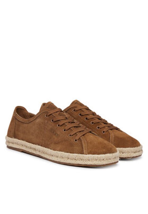 Guess Espadryle FMJMAL SUE12 Brązowy. Kolor: brązowy. Materiał: skóra, zamsz