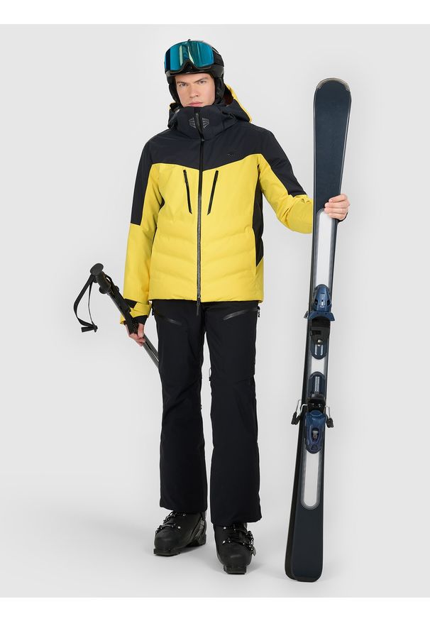 4f - 4F Kurtka narciarska membrana Dermizax 20000 z wypełnieniem Primaloft Black męska - żółta M. Kolor: żółty. Materiał: materiał, mesh. Sezon: zima