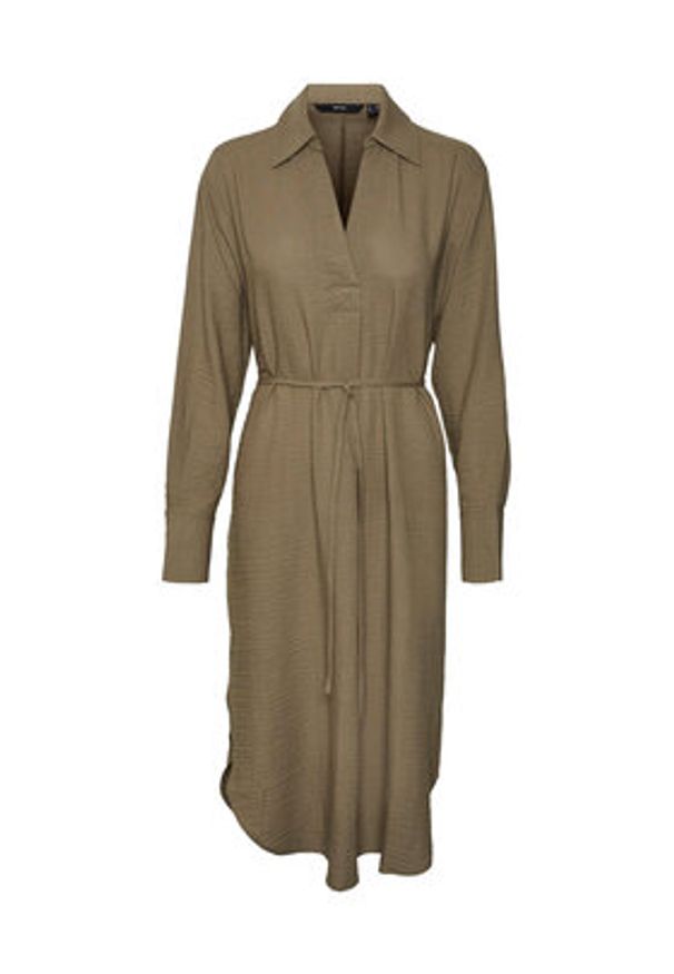 Vero Moda Sukienka codzienna Chris 10292485 Zielony Regular Fit. Okazja: na co dzień. Kolor: zielony. Materiał: syntetyk. Typ sukienki: proste. Styl: casual