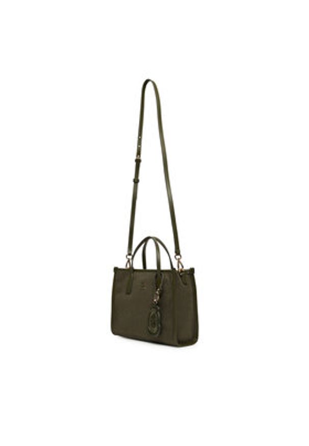 TOMMY HILFIGER - Tommy Hilfiger Torebka City Small Tote Melton AW0AW17852 Khaki. Kolor: brązowy