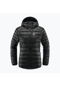Kurtka puchowa damska Haglöfs Roc Down Hood. Kolor: czarny. Materiał: puch. Sezon: zima. Styl: sportowy