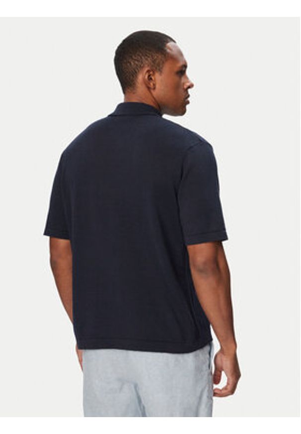 BOSS Koszula Amicino 50558725 Granatowy Regular Fit. Kolor: niebieski. Materiał: bawełna