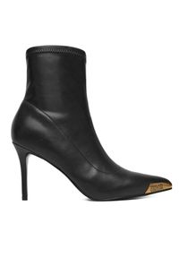 Versace Jeans Couture Botki 79VA3S51 Czarny. Kolor: czarny. Materiał: skóra