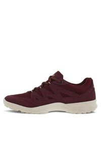 ecco - ECCO Sneakersy Terracruise Lace Up 82578359223 Bordowy. Kolor: czerwony. Materiał: materiał, mesh