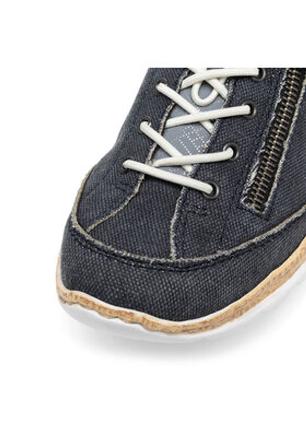 Rieker Sneakersy N4263-16 Granatowy. Kolor: niebieski. Materiał: materiał