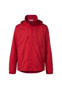 Kurtka przeciwdeszczowa męska Vaude Escape Light Jacket. Kolor: czerwony. Materiał: softshell. Sport: turystyka piesza #1