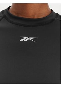 Reebok Koszulka techniczna RK25605CCW Czarny Slim Fit. Kolor: czarny. Materiał: syntetyk #4
