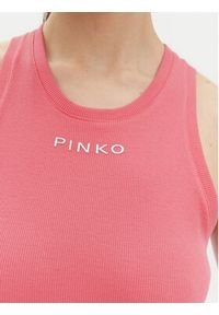 Pinko - PINKO Top 100822 A2C1 Różowy Regular Fit. Kolor: różowy. Materiał: bawełna