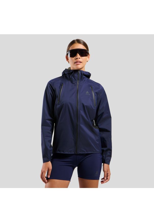 Kurtka przeciwdeszczowa damska Odlo X-ALP WATERPROOF PRO Jacket. Kolor: niebieski. Sport: bieganie