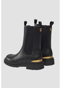 Just Cavalli - JUST CAVALLI Czarne botki Fondo Kaili Kombat, Rozmiar 41. Kolor: czarny #4