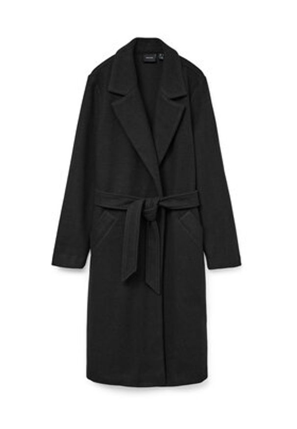 Vero Moda Płaszcz przejściowy Fortuneaya 10278330 Czarny Regular Fit. Kolor: czarny. Materiał: syntetyk