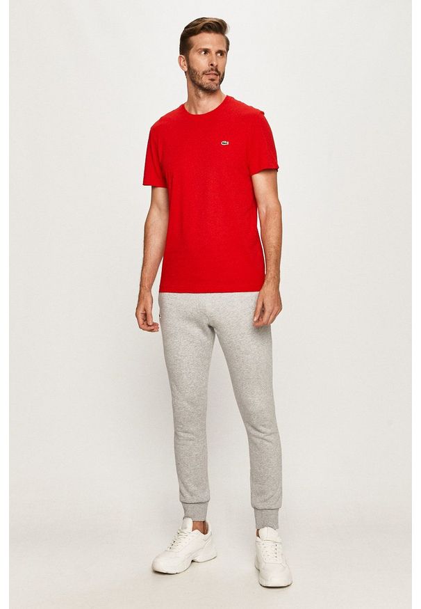 Lacoste - Spodnie. Okazja: na co dzień. Kolor: szary. Styl: casual