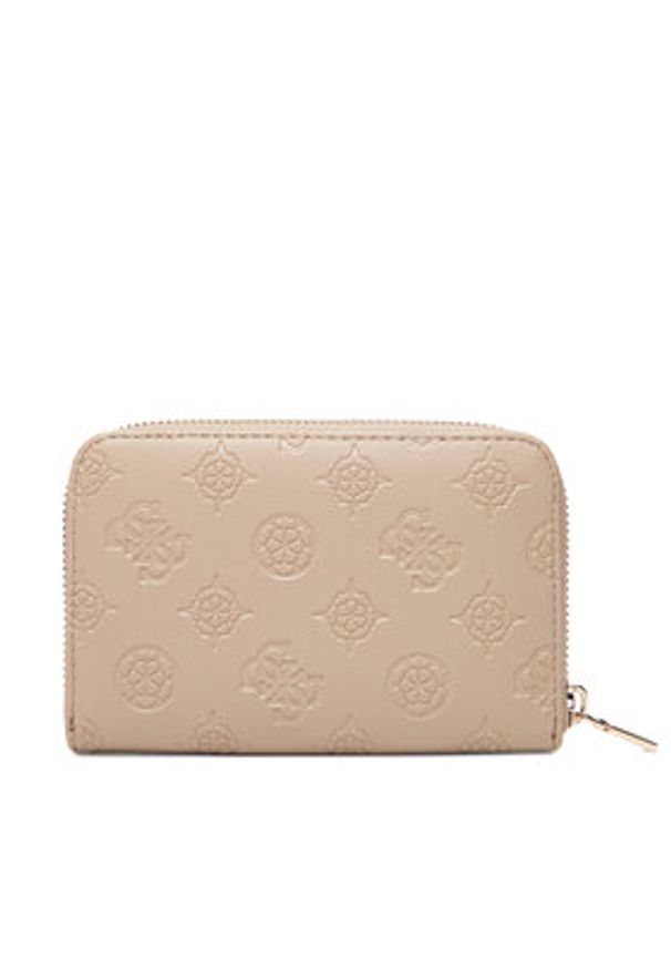 Guess Duży Portfel Damski Phoebe Slg SWPD96 65140 Beżowy. Kolor: beżowy. Materiał: skóra