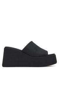 DeeZee Klapki 2336-4 Czarny. Kolor: czarny. Materiał: skóra