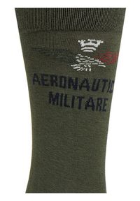 Aeronautica Militare Skarpety Wysokie Męskie 251CZ011L499 Zielony. Kolor: zielony. Materiał: bawełna, materiał