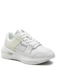 Calvin Klein Jeans Sneakersy Sporty Runner Comfair Laceup Tpu YW0YW00696 Biały. Kolor: biały. Materiał: skóra #4