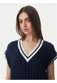 Tommy Jeans Sweter DW0DW22927 Granatowy Regular Fit. Kolor: niebieski. Materiał: bawełna #3