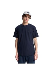 Quiksilver - Koszulka z krótkim rękawem dla Mężczyzn SLUB ROUNDNECK Czarny. Kolor: niebieski. Materiał: bawełna, tkanina. Długość rękawa: krótki rękaw. Długość: krótkie. Wzór: haft #1