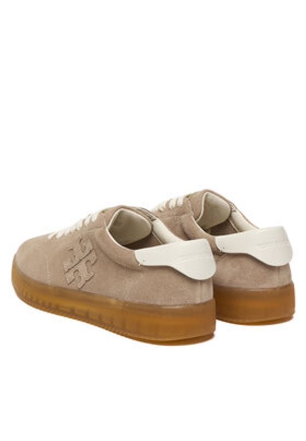 Tory Burch Sneakersy Phoenix 166688 Beżowy. Kolor: beżowy. Materiał: zamsz, skóra