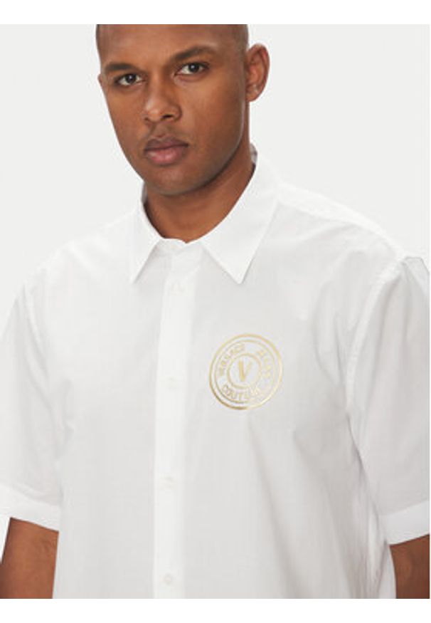 Versace Jeans Couture Koszula 78GALY11 Biały Regular Fit. Kolor: biały. Materiał: bawełna