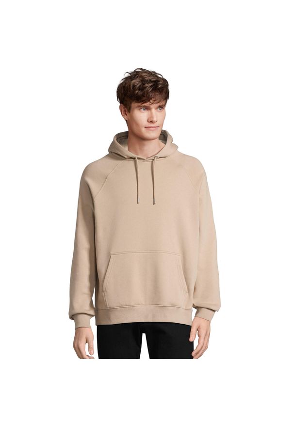 SOL'S - Bluza Z Kapturem Dla Dorosłych Unisex Stellar. Typ kołnierza: kaptur. Kolor: beżowy. Materiał: polar. Sport: turystyka piesza