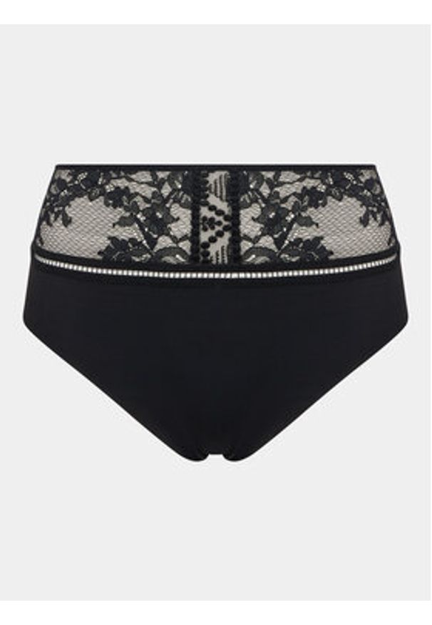 Passionata Figi klasyczne z wysokim stanem Olivia P49J30 Czarny. Stan: podwyższony. Kolor: czarny. Materiał: syntetyk