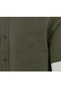 Koszula Weekendowa z Lnem, Krótki Rękaw - Brave Soul - Khaki. Okazja: na co dzień. Kolor: brązowy. Materiał: bawełna, len. Długość rękawa: krótki rękaw. Długość: krótkie. Styl: casual #5